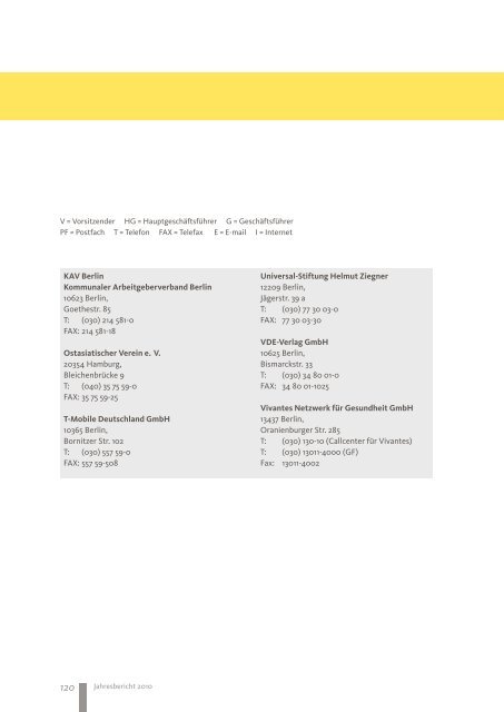 UVB Jahresbericht 2010 - Unternehmensverbände Berlin ...