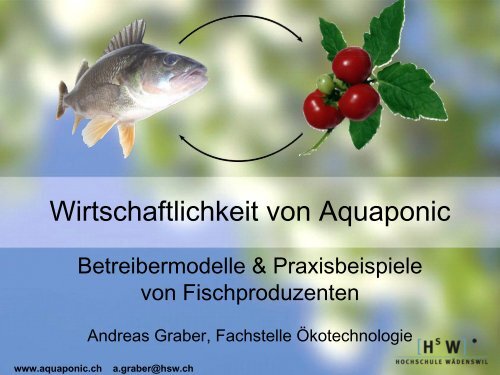 Wirtschaftlichkeit von Aquaponic