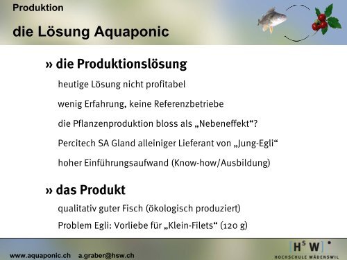 Wirtschaftlichkeit von Aquaponic