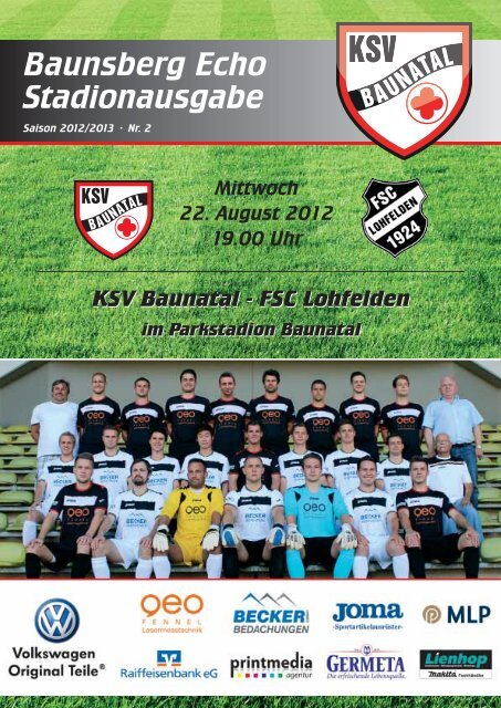 Baunsberg Echo” Ausgabe 2 vom 22.8.2012 - KSV Baunatal