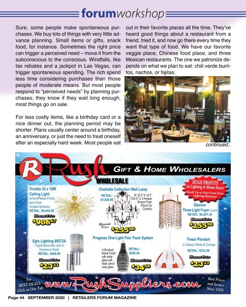 Retailers Forum Magazine Sept. 2020 EMAG