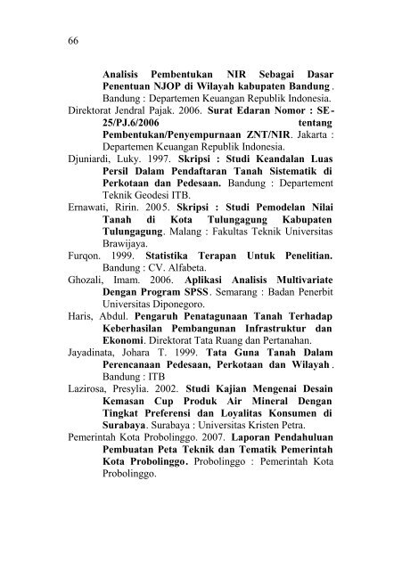 BAB V KESIMPULAN DAN SARAN - ITS