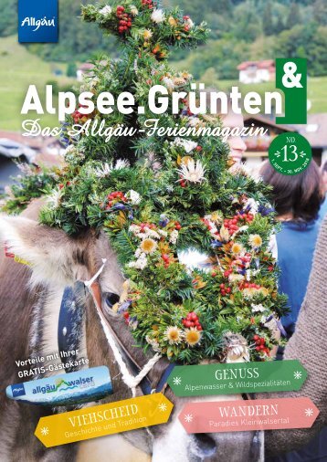 Alpsee Grünten & - Das Allgäu Ferienmagazin "Ausgabe 13"