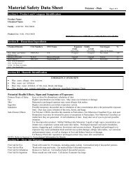 Material Safety Data Sheet - Planet Nails