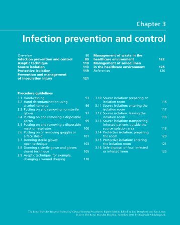 Infection prevention and control - Royal Marsden Manual of Clinical ...