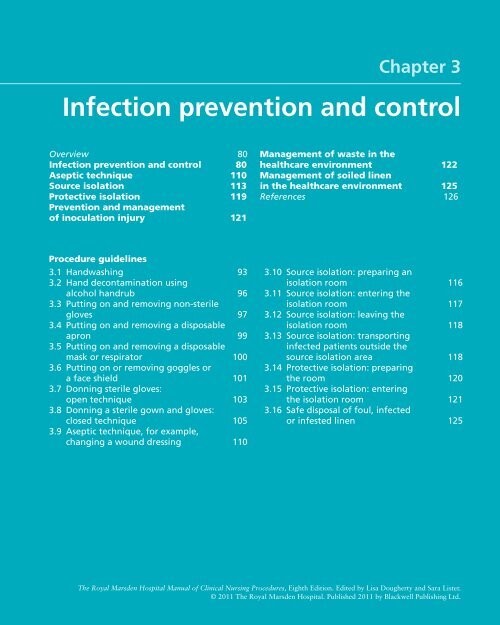 Infection Prevention And Control Royal Marsden Manual Of Royal Marsden Manual