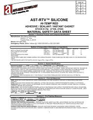 ast-rtv™ silicone hi-temp red adhesive / sealant / instant gasket