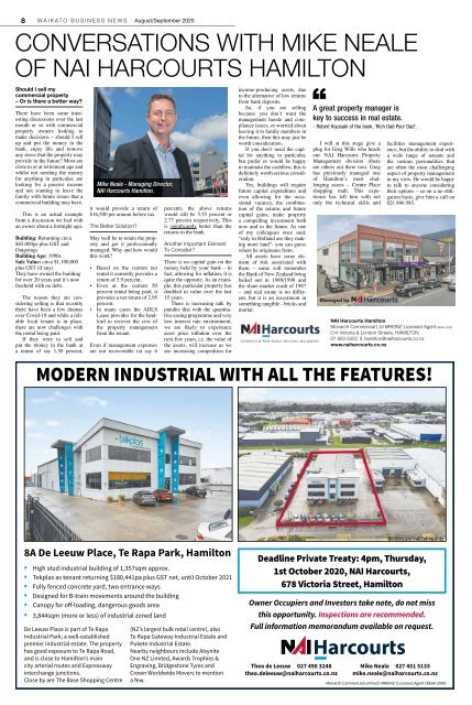 Waikato Business News August/September 2020
