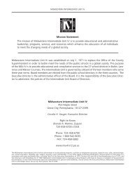 Mission Statement - Midwestern Intermediate Unit IV