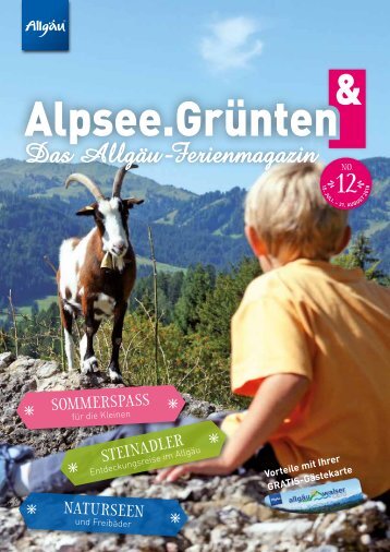 Alpsee Grünten & - Das Allgäu Ferienmagazin "Ausgabe 12"