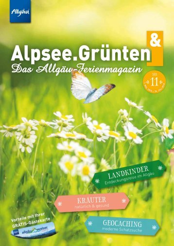 Alpsee Grünten & - Das Allgäu Ferienmagazin "Ausgabe 11"