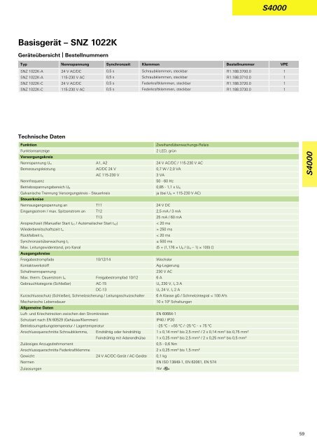 safety - Katalog - Wieland Electric