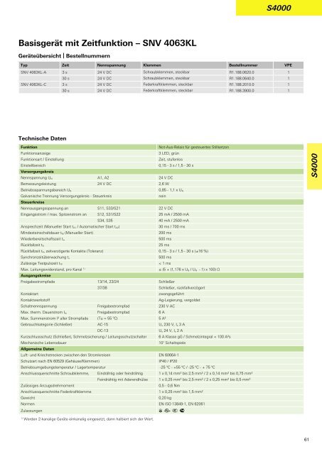 safety - Katalog - Wieland Electric