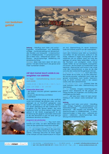 ägypten, sahara & sinai: wuestenreisen-kameltrekking