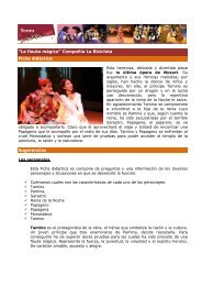 Ficha didáctica La flauta mágica - Teatro Sanpol
