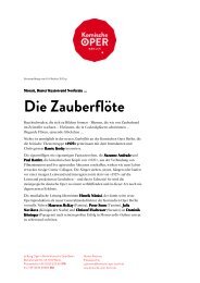 Die Zauberflöte - Komische Oper Berlin