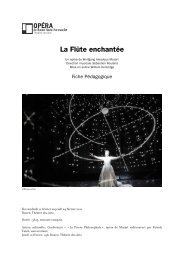 Fiche pédagogique Wolfgang Amadeus Mozart / La Flûte enchantée