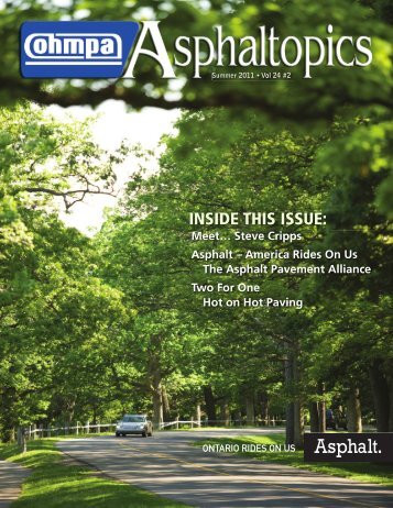 ASPHALTopics | Summer 2011 | VOL 24 | NO 2