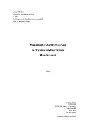 Musikalische Charakterisierung der Figuren in Mozarts Oper Don ...