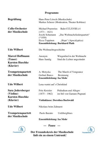 Tenor - Startseite - Musikschule der Stadt Koblenz