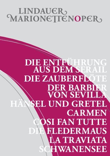 die entführung aus dem serail die zauberflöte der ... - Marionettenoper