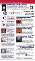 September Issue - H and B Recordings Direct