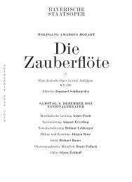 Die Zauberflöte - Bayerische Staatsoper