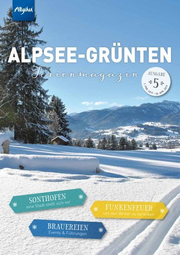 Alpsee Grünten & - Das Allgäu Ferienmagazin "Ausgabe 5"