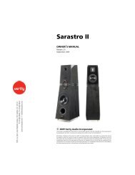 Sarastro II - Verity Audio