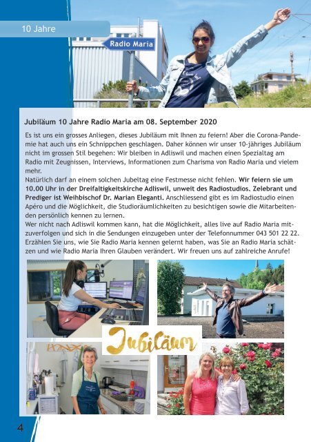 Radio Maria Magazin - September 2020