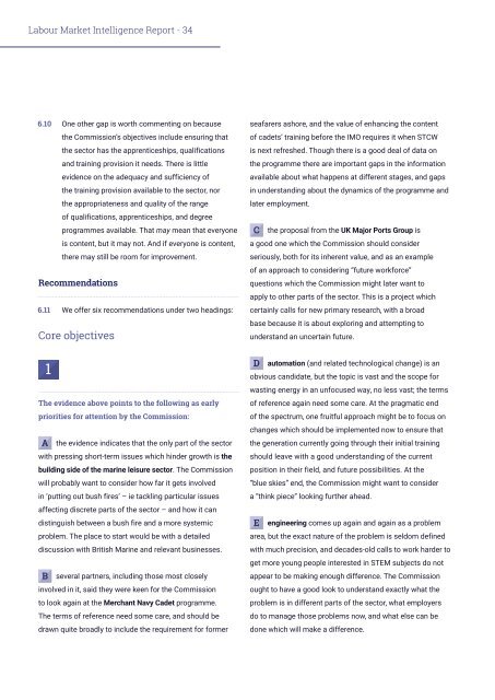 Maritime Skills Commission - Labour Market Intelligence Scoping Report - August 2020