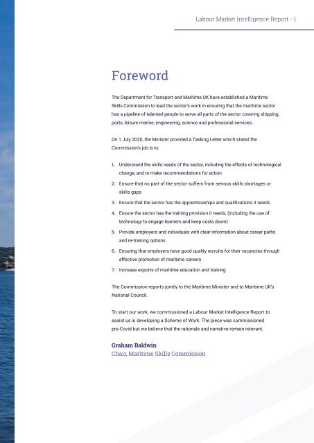 Maritime Skills Commission - Labour Market Intelligence Scoping Report - August 2020