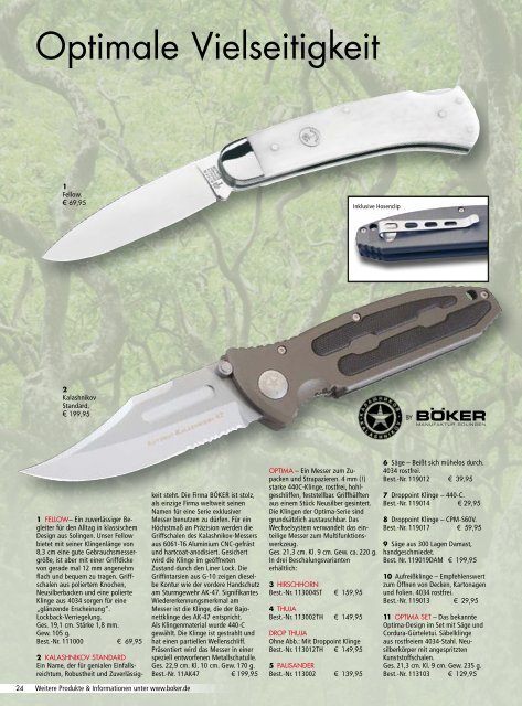 Böker Outdoor und Collection | 2010 | Edition 1