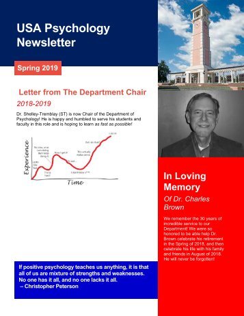 USA Psychology Newsletter 2018-2019