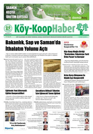 dünden bugüne kooperatifçilik - köy-koop merkez birliği