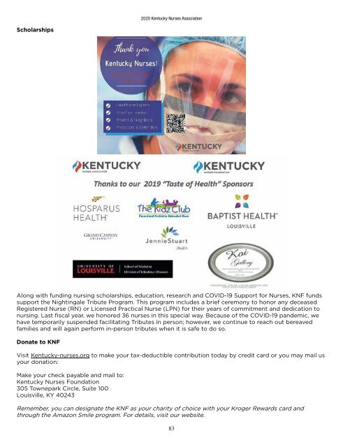 2020 Kentucky Nurses Association Convention