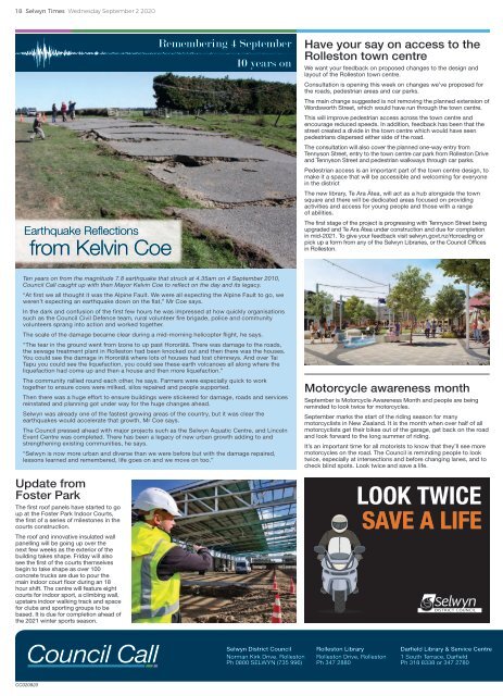 Selwyn Times: September 02, 2020