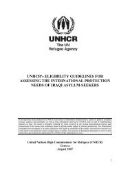 UNHCR's ELIGIBILITY GUIDELINES FOR ASSESSING THE ...