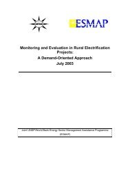 Monitoring and Evaluation in Rural Electrification Projects - Climate ...
