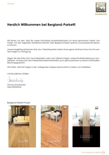 Herzlich Willkommen bei Bergland-Parkett!