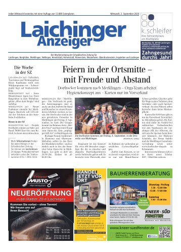 Laichinger Anzeiger 02.09.2020