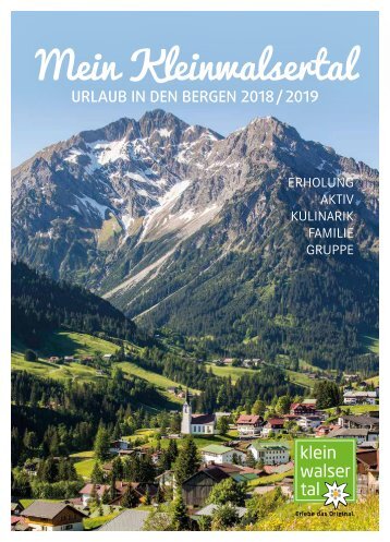 Mein Kleinwalsertal - URLAUB IN DEN BERGEN 2018/2019