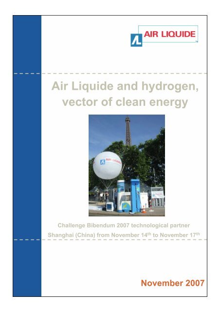 Air Liquide and hydrogen, vector of clean energy