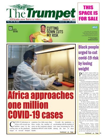 The Trumpet Newspaper Issue 525 (August 12 - 25 2020)
