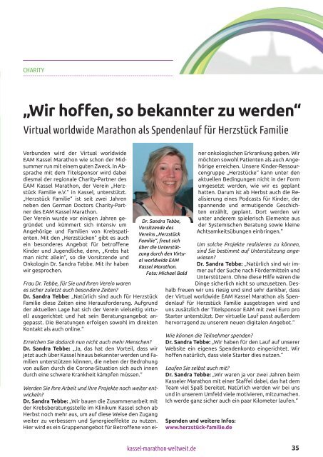 Virtual worldwide EAM Kassel Marathon 2020- Virtual Magazine
