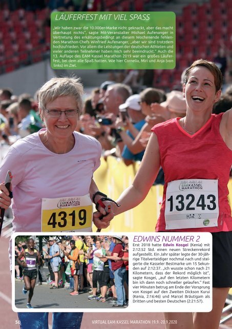 Virtual worldwide EAM Kassel Marathon 2020- Virtual Magazine