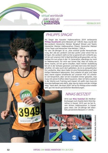 Virtual worldwide EAM Kassel Marathon 2020- Virtual Magazine