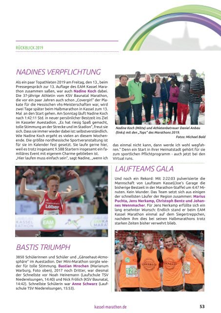 Virtual worldwide EAM Kassel Marathon 2020- Virtual Magazine