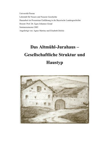 Hausarbeit - Text - Jurahaus-Verein