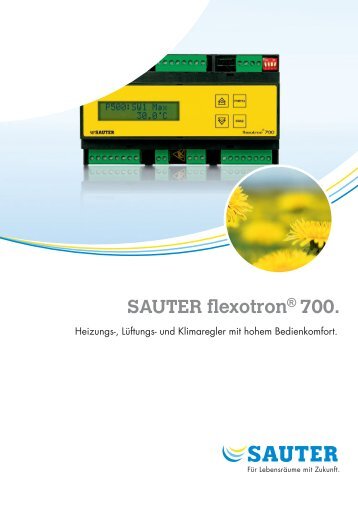 SAUTER flexotron® 700. - sauter-controls.com sauter-controls.com